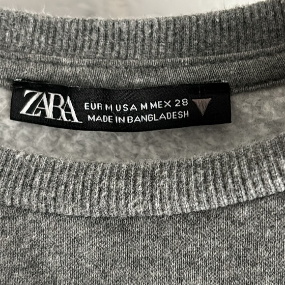 Zara Puff Sleeve Sweat shirt - Picture 3 of 4